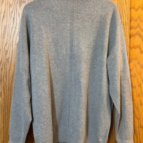 Rhone Navigator Knit Bomber Gray Full Zip Cardigan Men's Size L NWT MSRP $148
